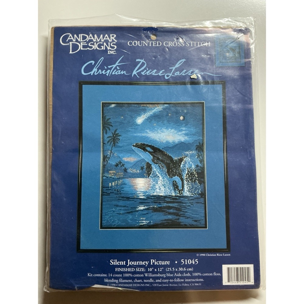 1998 Candamar Designs Counted X Stitch SILENT JOURNEY PICTURE #51045 **